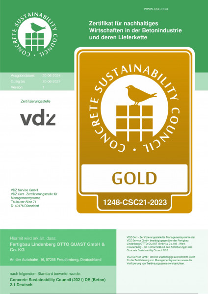 Nachhaltig handeln ♻️: Gold-Auszeichnung für OTTO QUAST 🥇