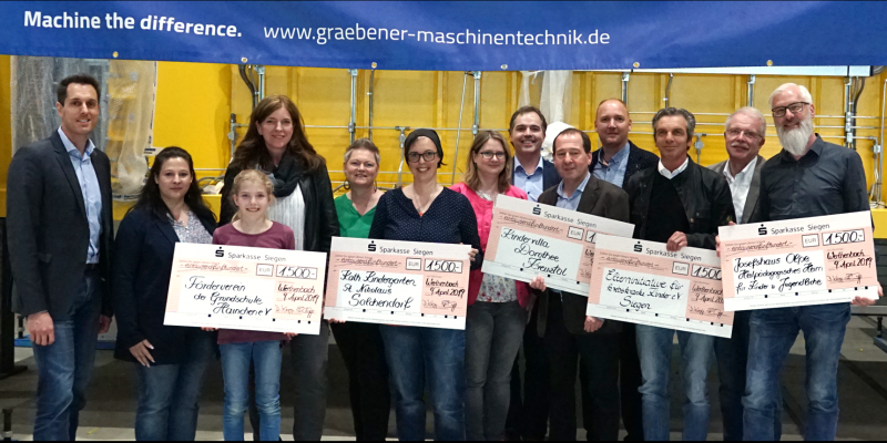Graebener® spendet 7.500 Euro für soziale Zwecke