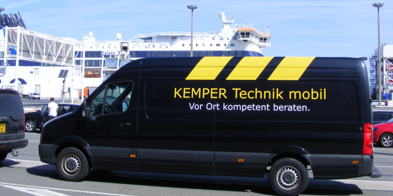 Mobile Kemper-Technik in England unterwegs